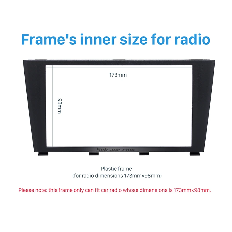 Seicane 173*98 мм 2 Din Автомобильная Радио панель для 1995-2006 Lexus IS200 IS300 Toyota Altezza панель приборной панели авто стерео пластина рамка