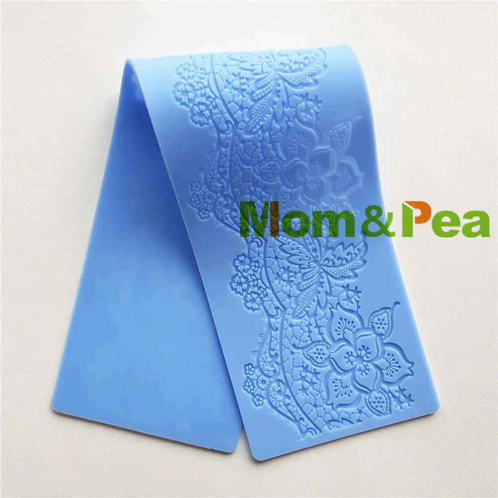 Mom& Pea GX219 форма для цветочного кружева украшения торта помадка торт 3D форма пищевого класса силиконовая форма