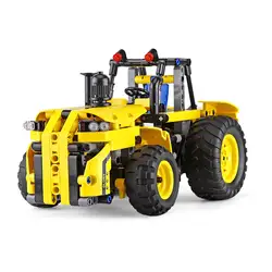Yeshin 13017 Инженерная команда серии комплект трактора строительные блоки кирпичи пульт дистанционного управления автомобиля игрушки малыш
