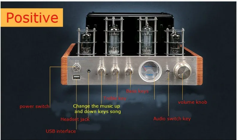 Nobsound MS-10D MKII MP3 домашний аудио усилитель трубки bluetooth наушники многофункциональный музыкальный плеер динамик усилители
