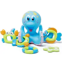 Детские игрушки для ванной набор Осьминог Развивающие детские игрушки для купания водные игрушки Морская звезда Осьминог Краб спасательный круг лучший подарок для ребенка