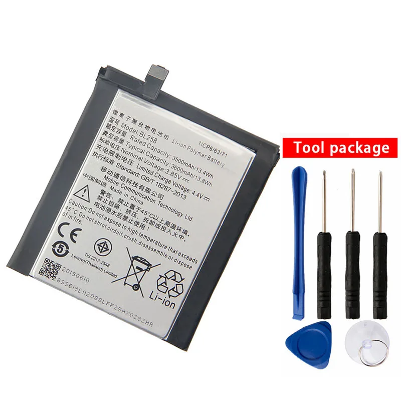 

Original High Quality BL258 Battery For Lenovo Vibe X3 Lemeng X3 X3C50 X3C70 X3a40 3600mAh