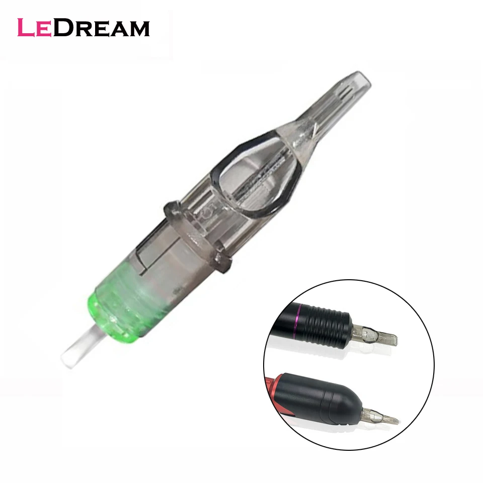 

20pcs Disposable Colorful Tattoo Cartridges Needles Round Liner RS For Tattoo Rotary Pen Sterilized Permanent Lip Eyebrow Makeup