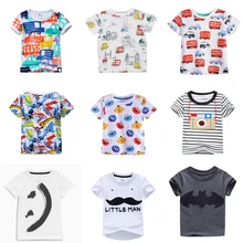 2018 Hot Fashion Brand Boys T-shirt Kids Tops Tee Designer Toddler Baby Boys T Shirts Cotton Short Sleeve Children Tops Tee