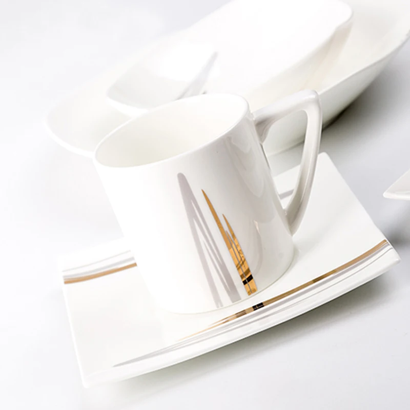 Disenn Bone China столовый набор креативные тарелки Квадратная тарелка в европейском