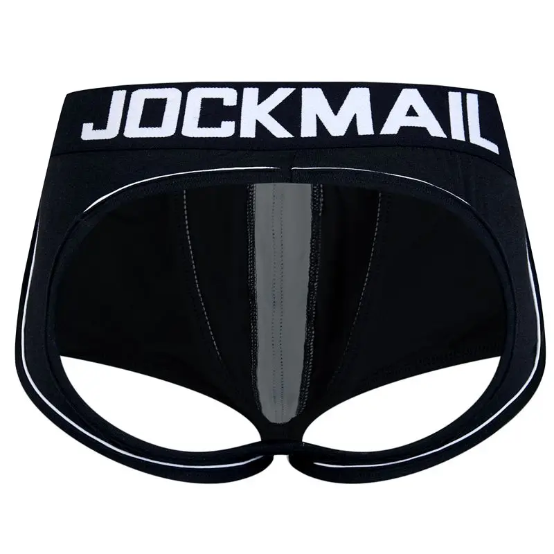 JOCKMAIL, сексуальное мужское нижнее белье, боксеры, шорты, открытая спина, ягодицы, хлопок, открытая спина, гей, мужское нижнее белье, бандаж, cuecas, Гей Трусы