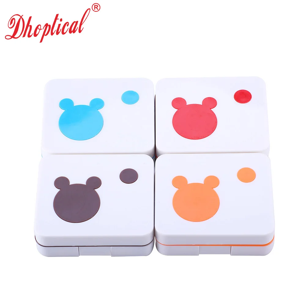 

Free shipping contact lens case,LOVELY BEAR lens case 10pcs ,contact lens case kit /set