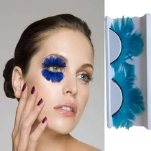 Распродажа! Искусственные ресницы с перьями для наращивания маскарадные сценические художественные преувеличенные магнитные накладные Ресницы cilios Макияж Красота