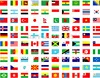 National flags Complete set of whole world 200 country or region flags 14*21 cm polyester material with plastic poles ► Photo 1/3