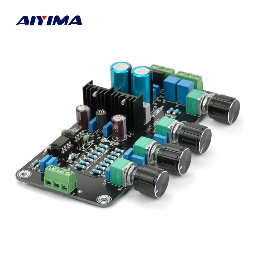 DollaTek HIFI OPA2604 AD827 OPAMP 5532 LM337 LM337 LM317 Voorversterker Volume Toon Controle Kaart