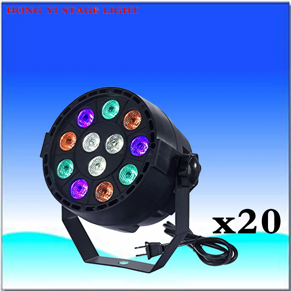 

12x3W Led Stage Light Par Light With DMX512 8ch for disco DJ projector machine Party 20pcs/lot