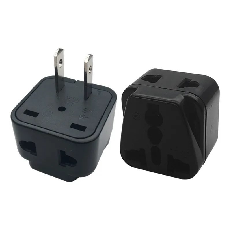 JORINDO Black white 250v 10a copper Universal America 2 Pin AC power adaptor Plug USA Canada japan Travel Adapter plug