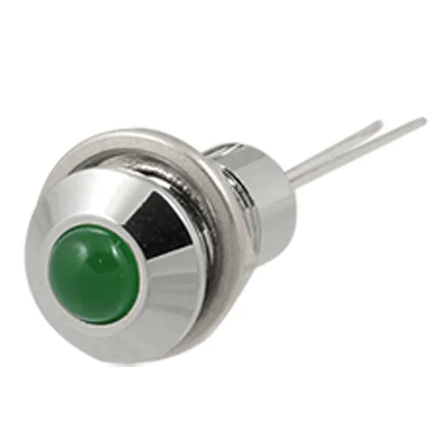 

2 Pcs Green Pilot Lamp Panel Mounted LED Indicator Light
