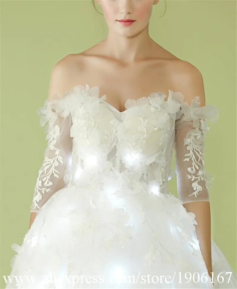 Led luminous party Evening Dress wedding dress05