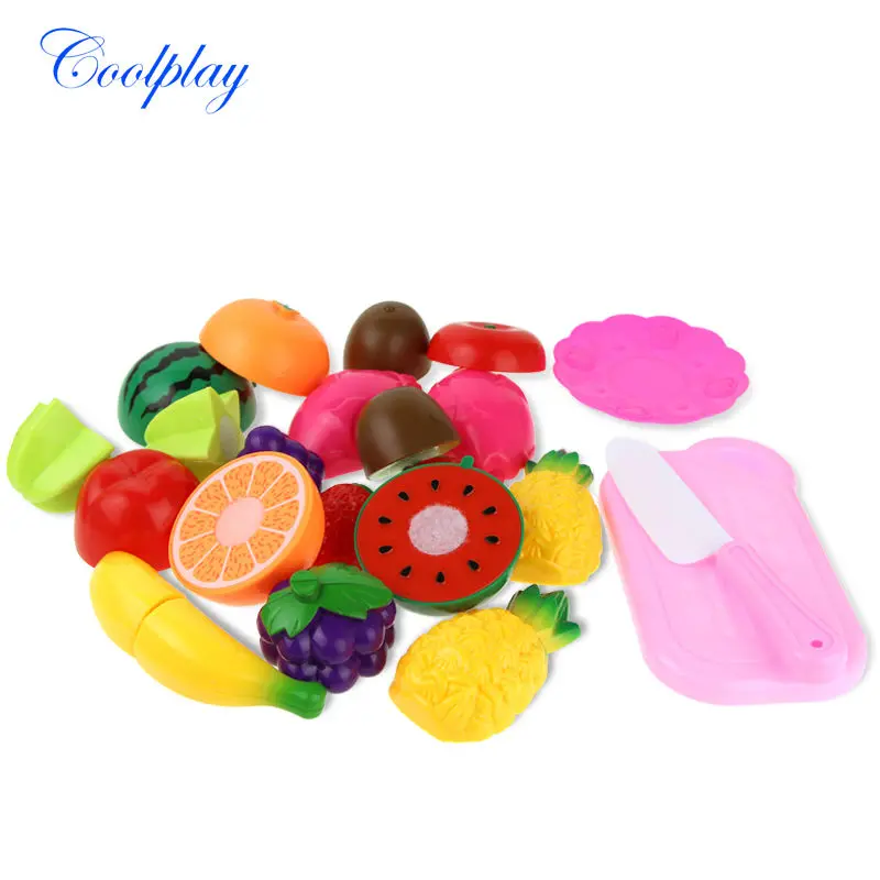 

13pcs/Set Cutting Fruit Kitchen Food Kids Pretend Play Assembly Fruit Cook Cosplay Cutting Educational Toy Xmas Gift for Kids