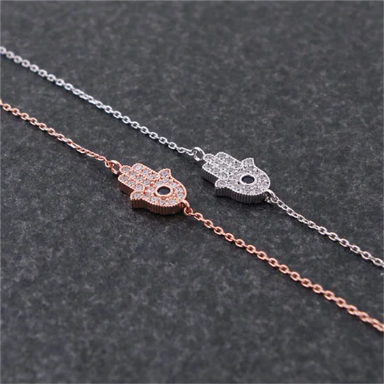 

Daisies 10pcs/lot Hamsa Bracelet Crystal Studded Hippie Hand Bracelets For Women Tiny Fatima Jewelry Evil Eye Pendant Pulsera