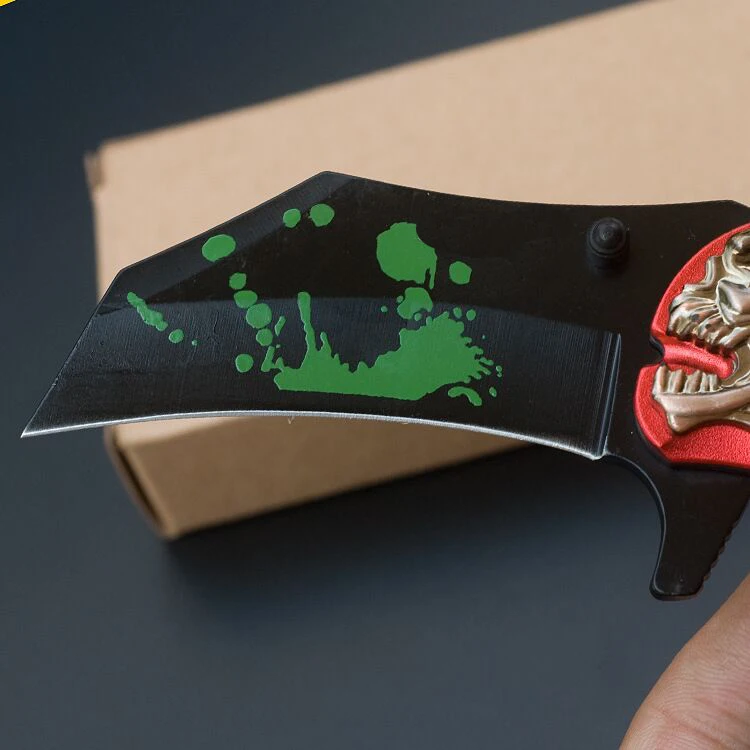 Нож karambit, складной нож с красной ручкой, инструмент для повседневного использования, уличный тактический нож для кемпинга, выживания, разведочный карманный нож
