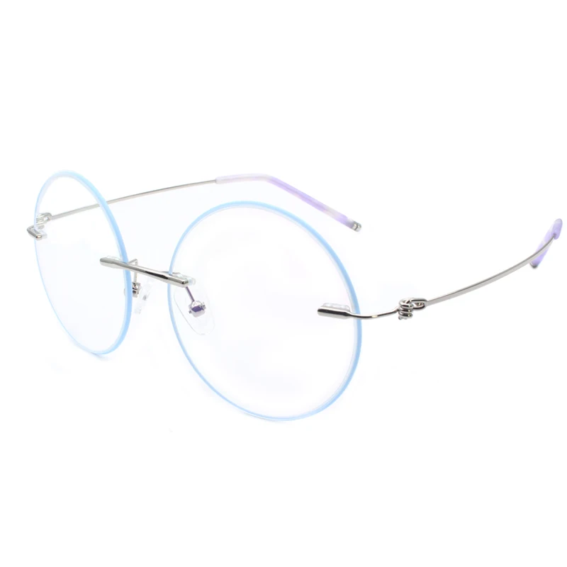 Handoer 8587 оптические очки рамки для серьги из сплава полный обод очки Оптический Рецепт Круглый Стиль