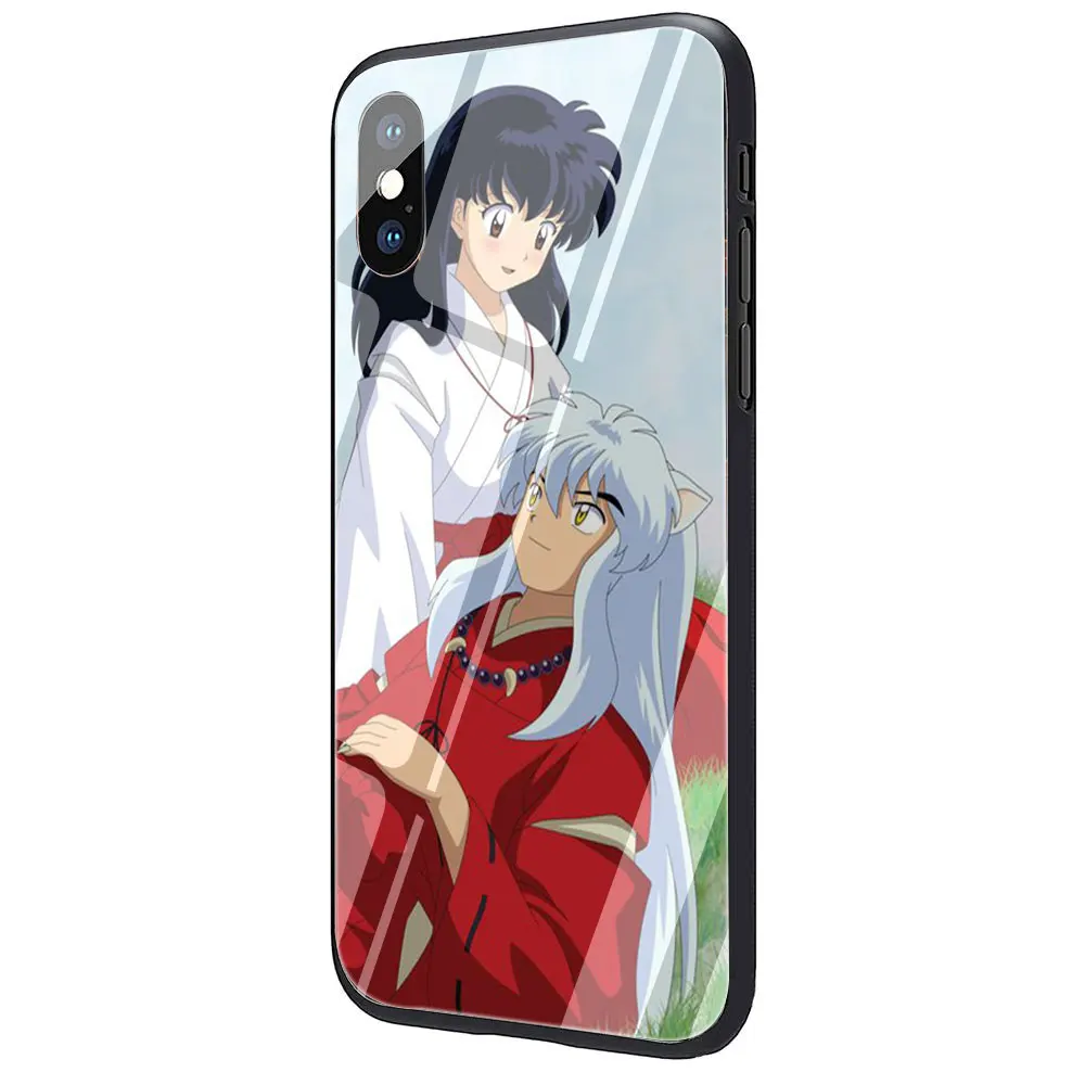 Inuyasha Аниме закаленное стекло чехол для телефона iPhone 11 Pro 6 6S Plus 7 8 Plus X XS XR XS Max - Цвет: G2