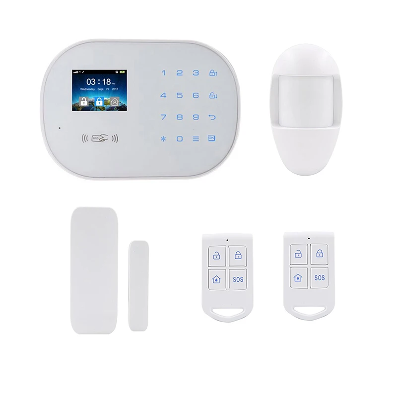 

Wireless 2G GSM&WIFI Smart Home Security Alarm Systems Kits Infrared Motion Sensor Door Alert with APP Control