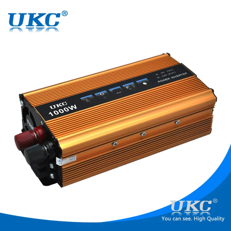 UKC Car Power Inverter 1000 W/1KW 12 V DC para 220 V AC Conversor