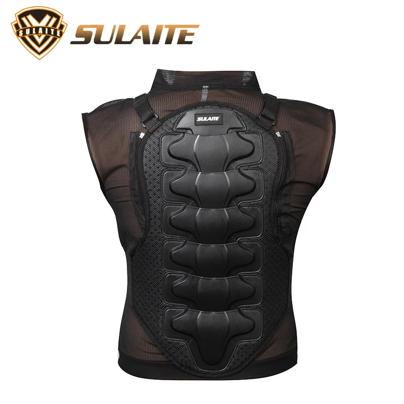 Sulaite موتو درع دراجة نارية سترة الجسم حماية التزلج درع للجسم العمود الفقري الصدر الخلفي حامي واقية