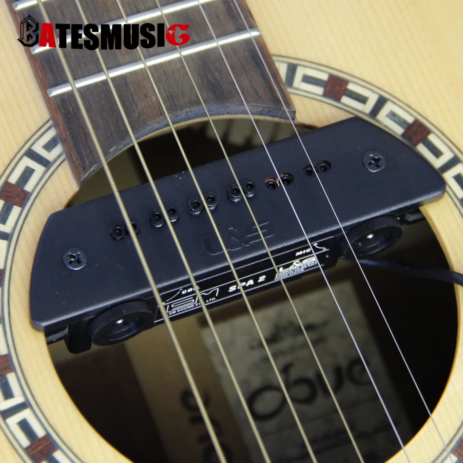 Профессиональная акустическая QH-6B Классическая/народная гитара, обрезанный пикап с микрофоном, внешний гитарный держатель