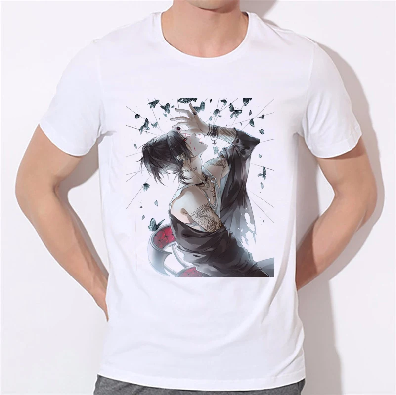 

For women and men tokyo ghoul ken tshirt 2020 Summer anime printed Tokyo Ghoul T shirt hot fancy Tokyo Ghoul T-shirt W28-19#