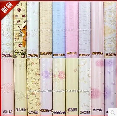 

100m*45cm kids Pvc waterproof wallpaper fashion bedroom wall furniture romantic sticky notes baby room home decor