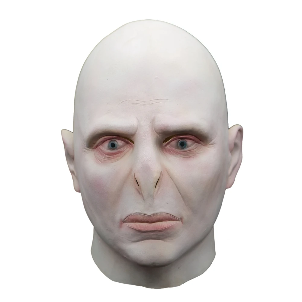 

Harry Potter Lord Voldemort Cosplay Full Head Latex Mask Masquerade Party Scary Mask The Dark Lord Cosplay For Adult