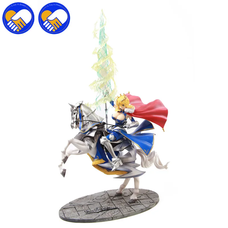 Аниме FGO Fate/Ночной меч Lancer Altria Pendragon Saber. Abyss kurodragon Excalibur Белая лошадь фигурка рыцаря
