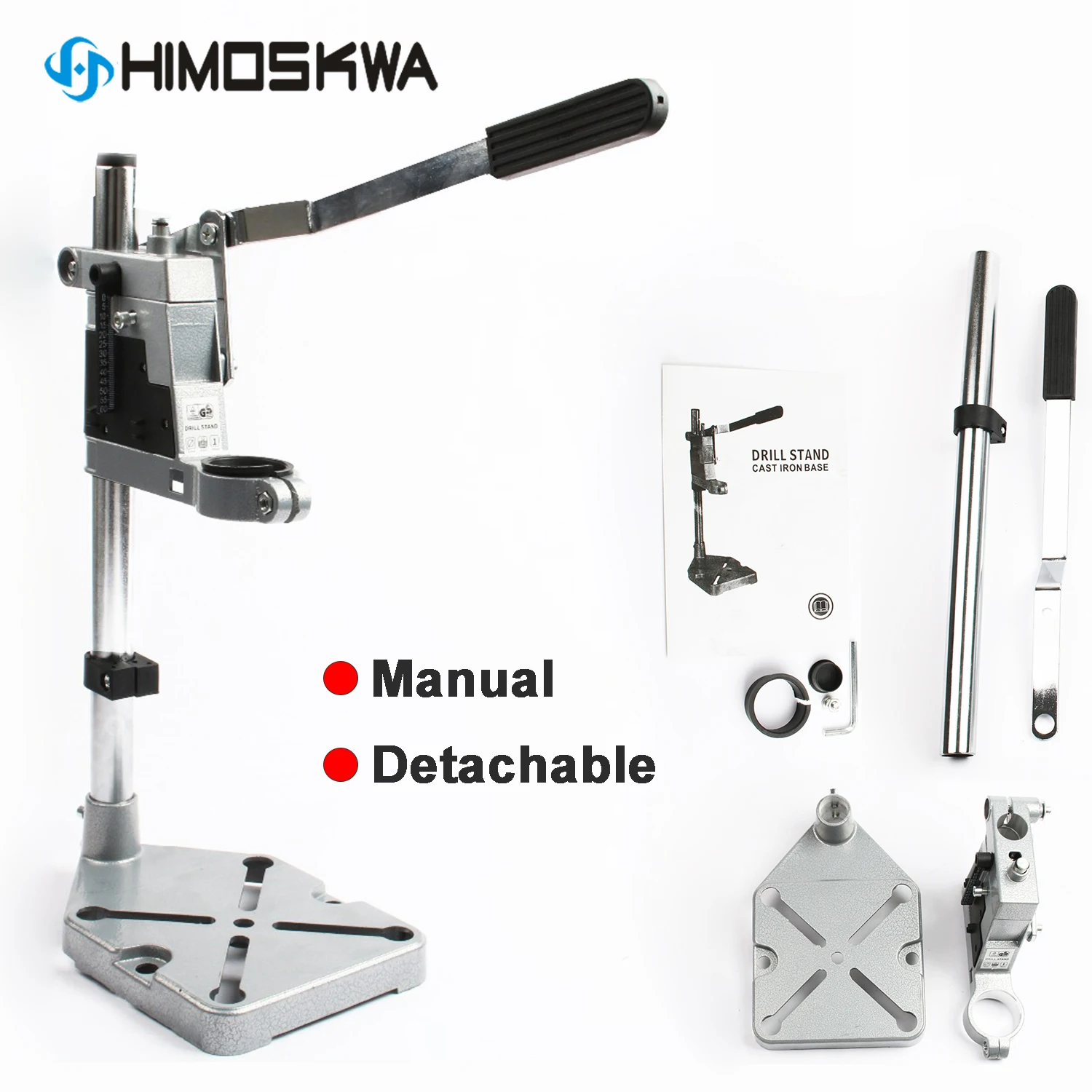 Aluminum Bench Drill Stand Singlehead Electric Drill Base Frame Drill