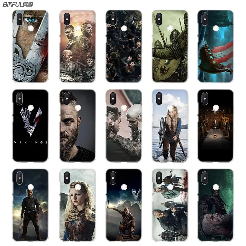 

BinFul phone case Transparent Hard cover for Xiaomi mi Redmi Note 7 5 4 3 4X 5A 6 Pro 64g S2 Plus vikings serie 4