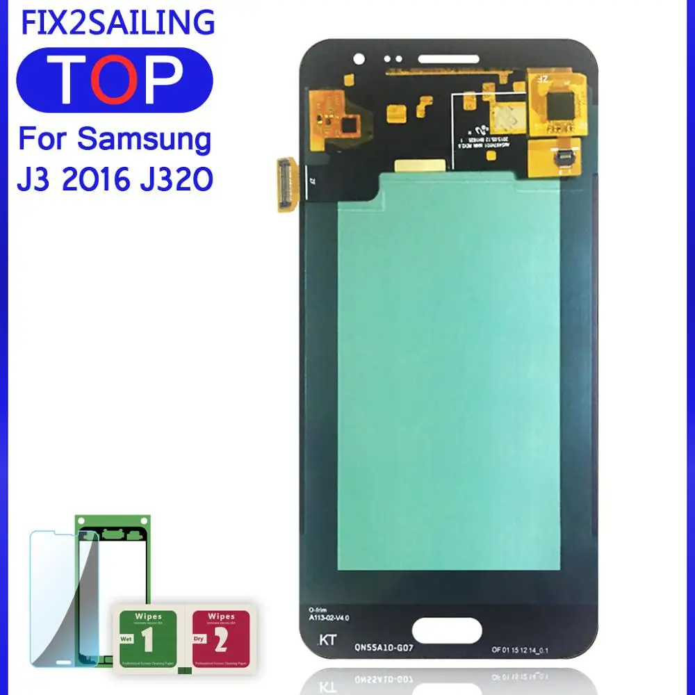 Super AMOLED дисплей 100% тестирование рабочий сенсорный ЖК-экран в сборе для Samsung Galaxy J3