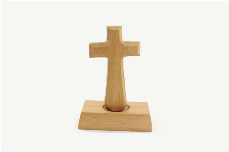 Сплошной Деревянный Крест Христианский католический крест деревянное ремесло настенное крестик настенное распятие