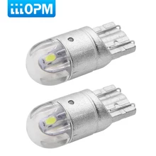 2 шт. T10 светодиодный лампы белого цвета 168 501 W5W светодиодный светильник T10 Клин 3030 2SMD Подсветка салона 12 V-24 V 6000K цвета-красный, желтый, желтого цвета Ice Blue