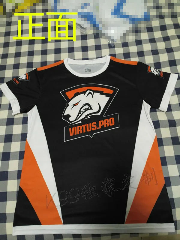 CSGO DOTA2 игровая команда VP Virtus. PRO, футболка из Джерси, игровая футболка, быстросохнущая, полиэстер, футболки с круглым вырезом