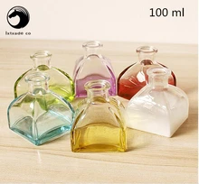 Free Shipping 100 ml Clear and transparent Glass Empty perfume Bottle parfume Aroma fragrance deodorized bottle