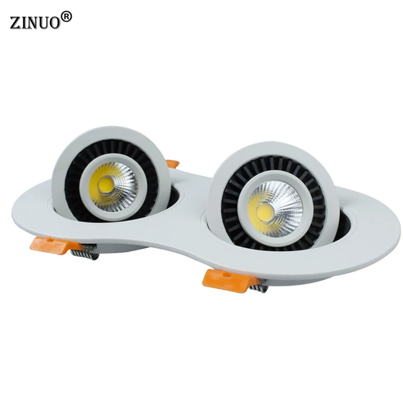 

ZINUO 14W COB LED Recessed Ceiling Downlight 360 Degree Rotation LED Spot Light With LED Driver For Home Lighting AC110V 220V