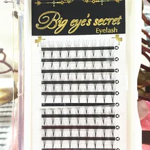 

Big Eye's Secret Russian Voulme Eyelashes Extensions 5D Middle Can Be Customized Logo Card Eyelashes Extension Free Shipping