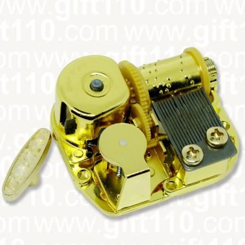 Laxury DIY musical box tools 18 Note Musical Movement Gold Plating Tune