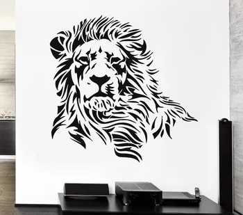 

Lion Wall Stickers Beautiful Predator Animal Tribal Zoo Vinyl Decal