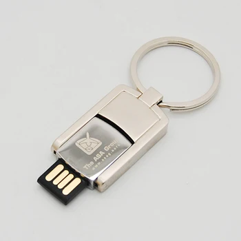 

Trangee Real capacity Silver Twister 8GB 16GB 32GB pen drive swivel USB 2.0 usb Flash Drive USB stick 1PCS logo engraved gift