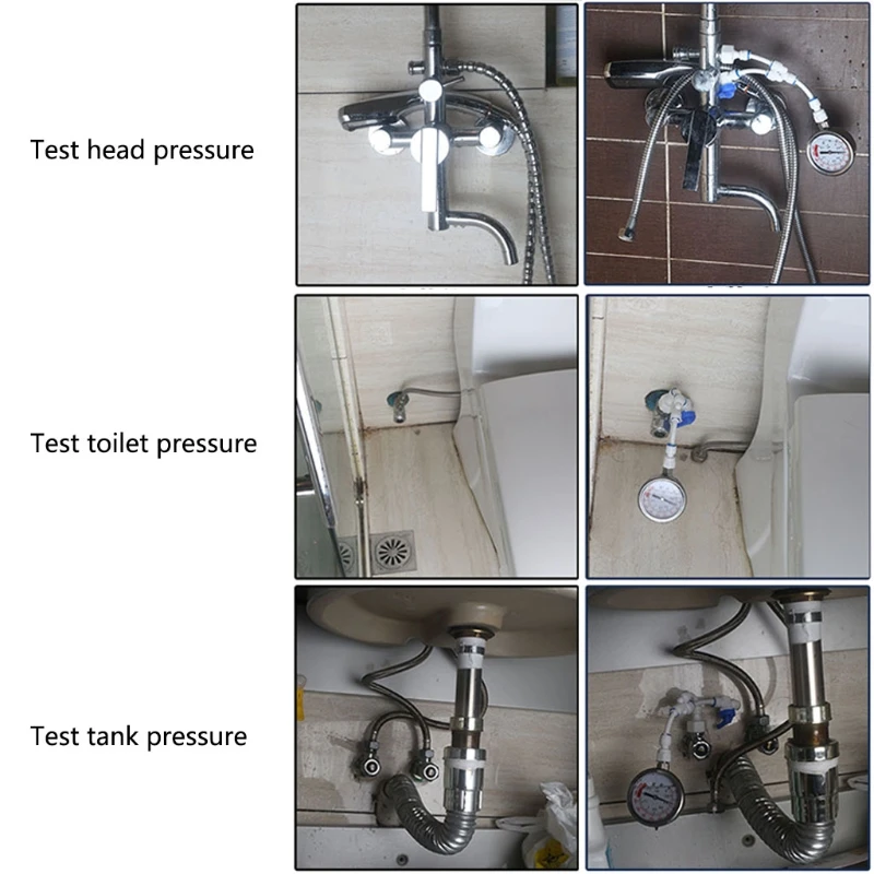 2в1 очиститель воды водопроводные трубы манометр Тест метр 0-1.6MPA анти-вибрации бесплатно June18 и Прямая поставка