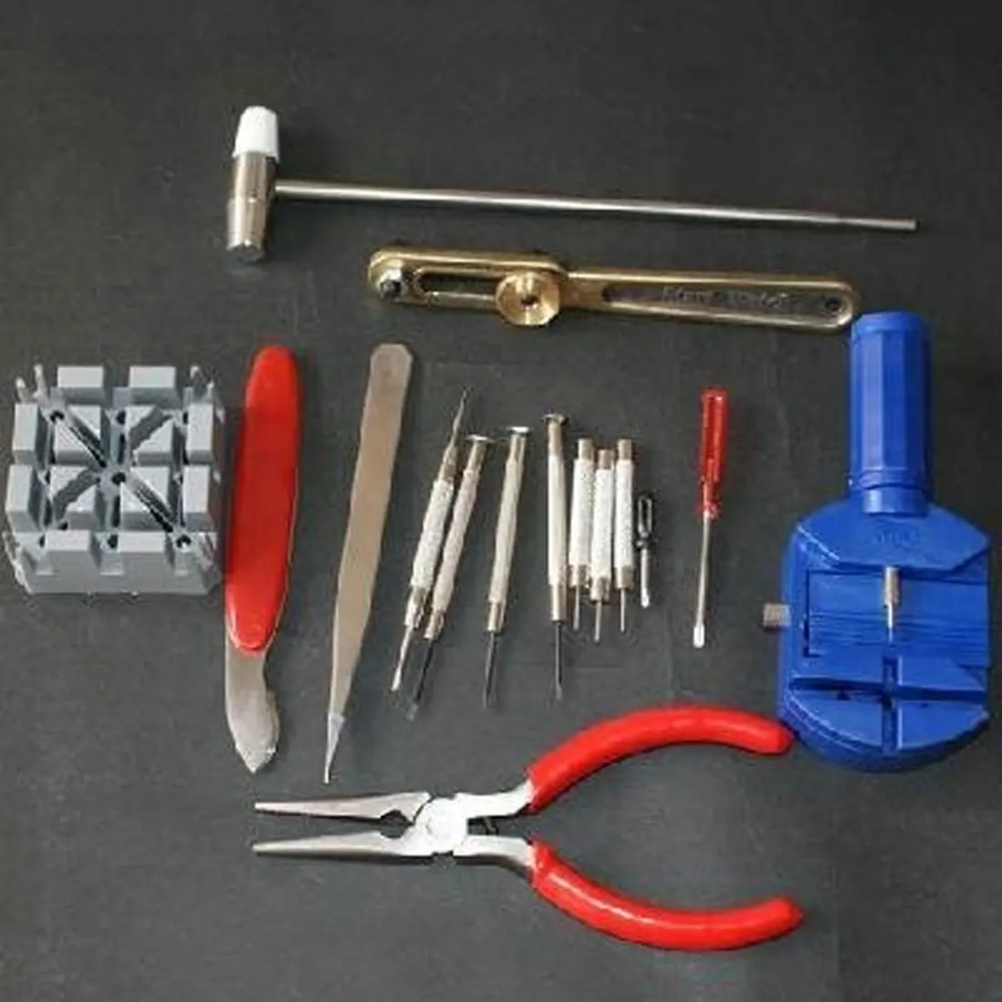 

Watch Repair tool Kit Watch Link Pin Remover Case Opener Spring Bar Remover Repair Tool Kit toolbox