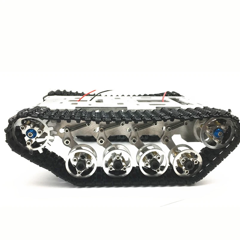 Алюминиевый сплав умный робот шасси автомобиля большой бак шасси с моторами для DIY дистанционного управления робот автомобиль DIY игрушки