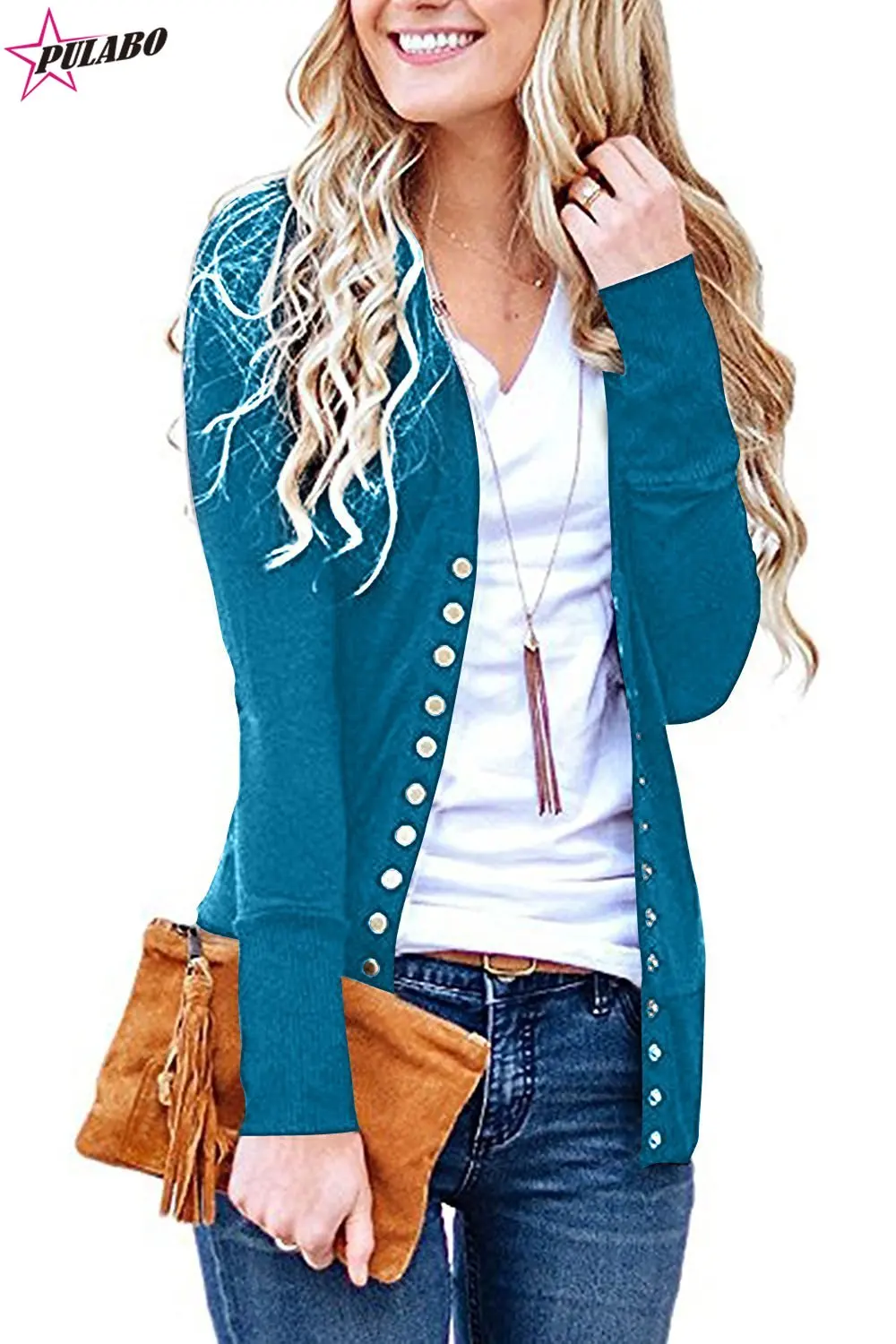 

11 Solid Color Women Knitted Cardigan Coat Spring Autumn 2019 Casual V-Neck Long Sleeve Crochet Knit Sweater Coat Female Tops