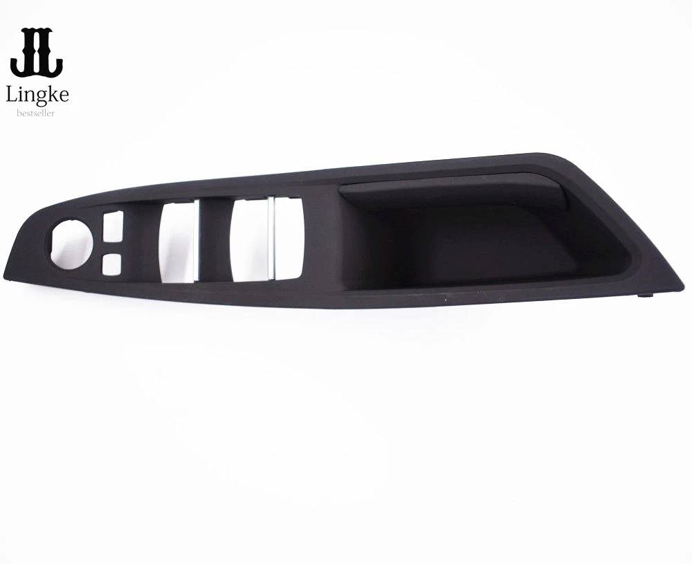 buy Front Left Door Handle Recessed Grip Switch Panel Black 51417225873 For BMW 5 Series F10 F11