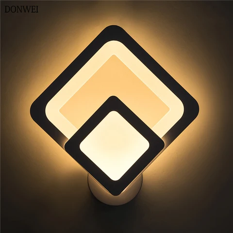 Lâmpada de Parede Conduziu a Luz da Parede do Corredor Moderna Lâmpada Cabeceira Casa 220 v 17 w Varanda Quarto Iluminação Interior Luminárias Luminaria Led
