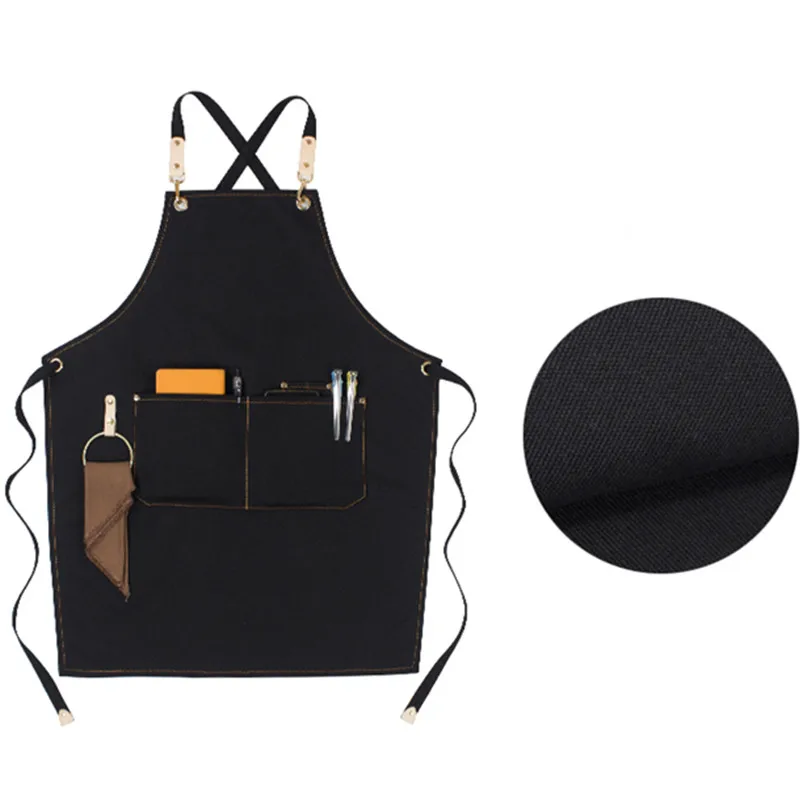 Canvas Apron Crossback Cotton Straps E15-13